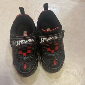 Toddler light up Spiderman sneakers